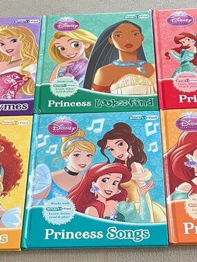 Disney Princess Smart Pad Children's Books Set of 6 New